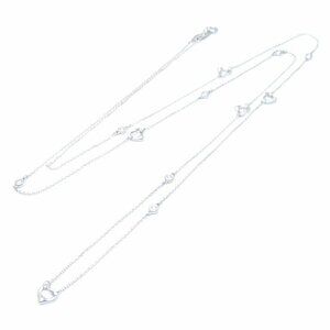 TIFFANY Silver Diamond Heart Necklace